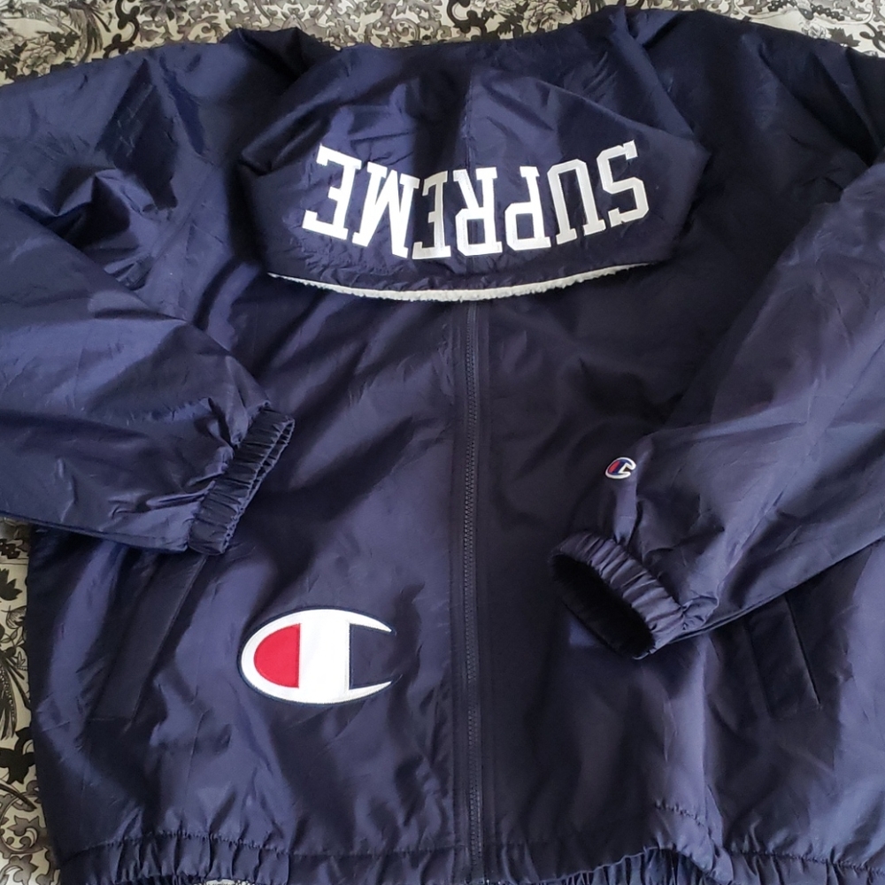 Supreme/Champions Sherpa lined jacket